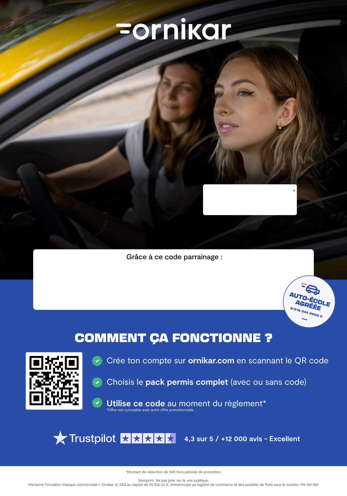 Affiches Bonus Parrainage Élèves – 40 affiches